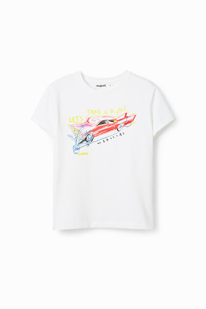 Slim illustration T-shirt