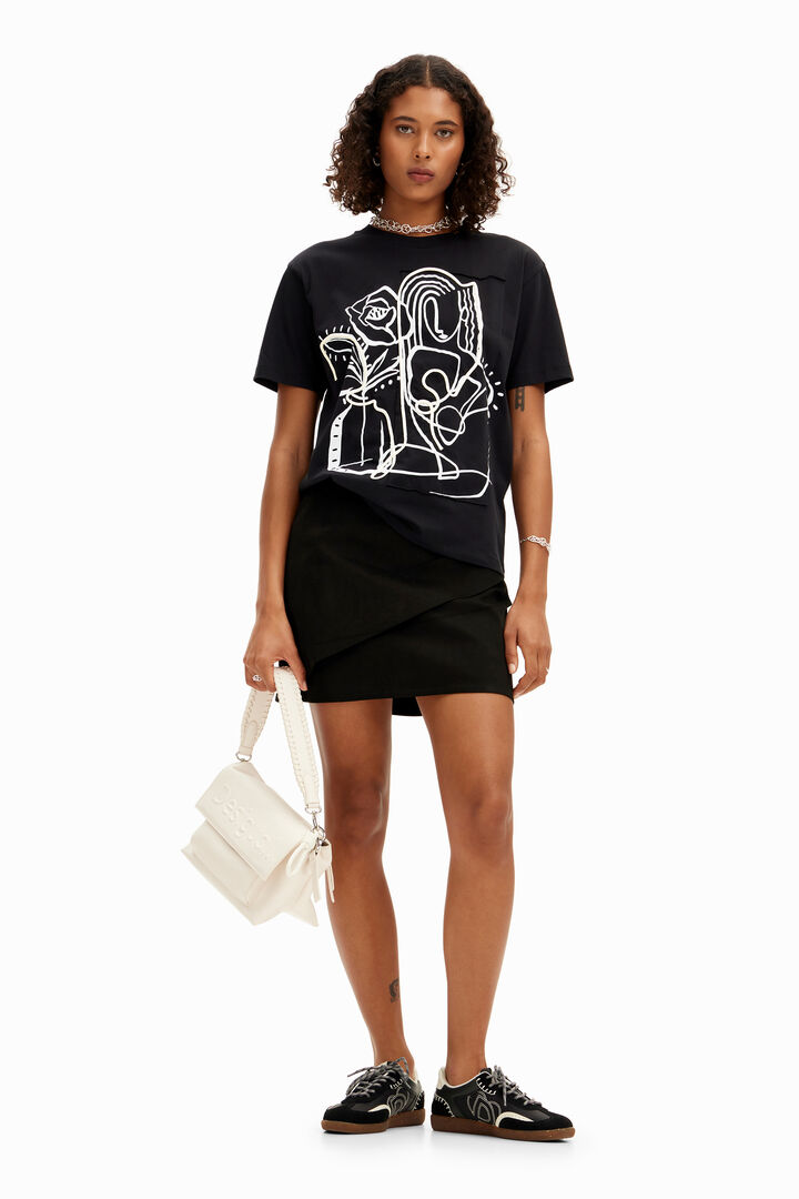 Arty illustration T-shirt | Desigual
