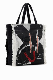 Bolso shopper grande flor | Desigual