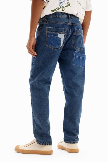 Patchwork carrot jeans | Desigual