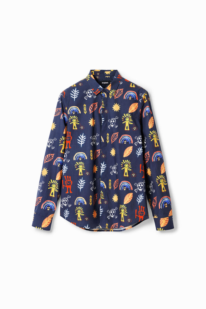 Arty poplin shirt