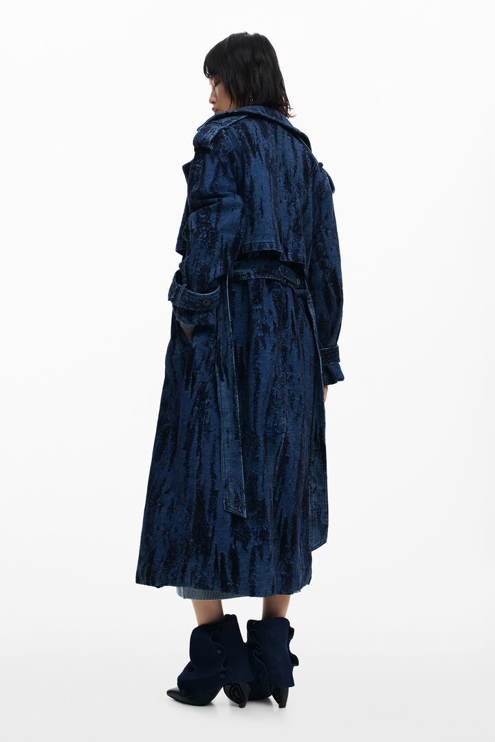 Trench en denim dégradé | Desigual