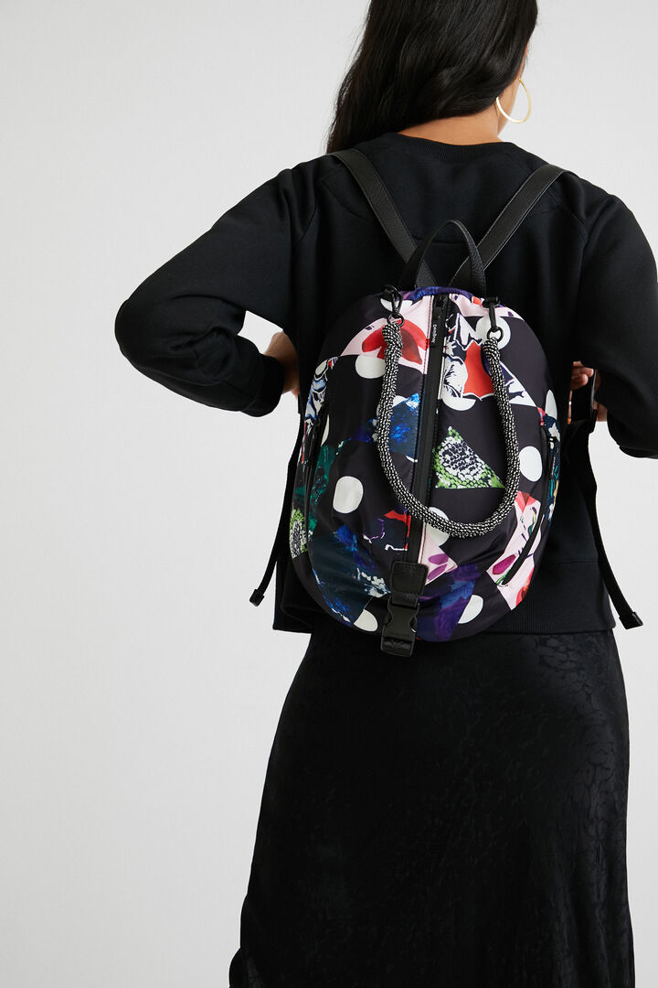 Multiposition print backpack | Desigual