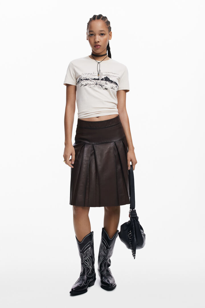 Short-sleeve landscape T-shirt | Desigual