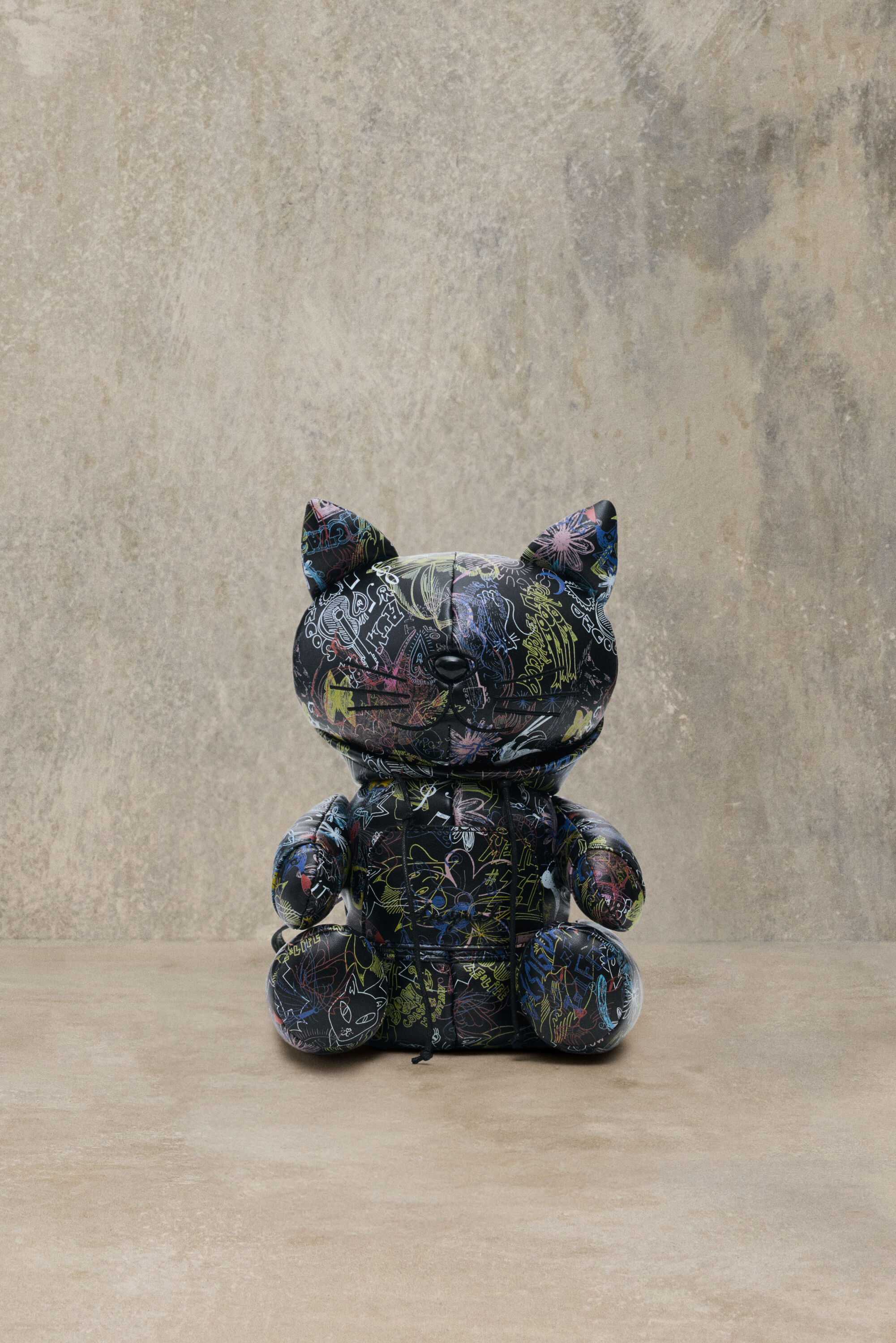 Desigual Kleine rugzak graffiti studio - BLACK