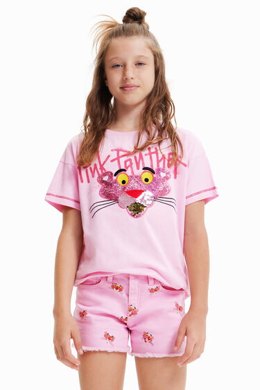 Camiseta Pantera lentejuelas niña I Desigual.com