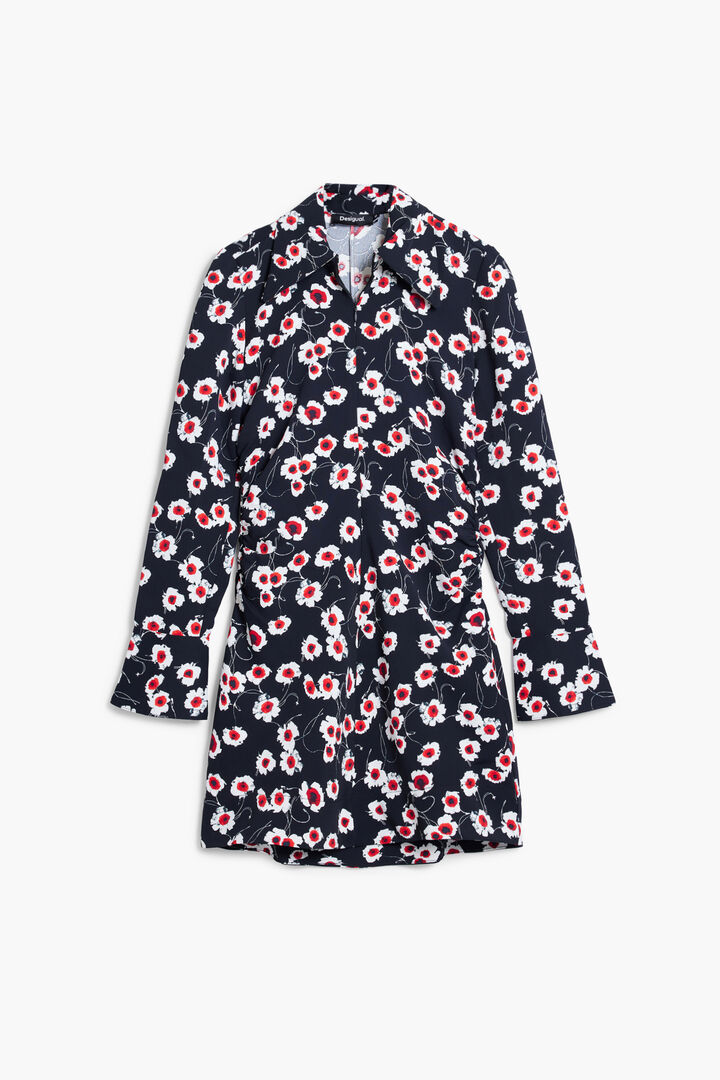 Short floral shirt dress | Desigual