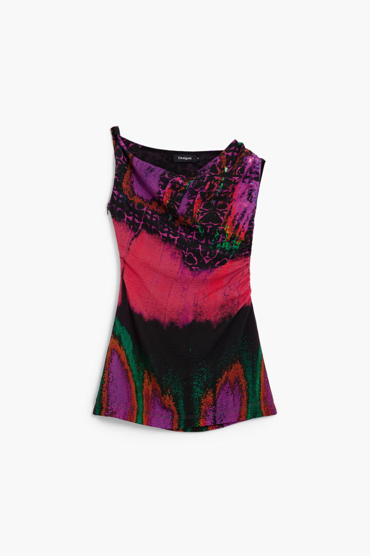 Robe asym&eacute;trique con&ccedil;ue par Mr. Christian Lacroix | Desigual