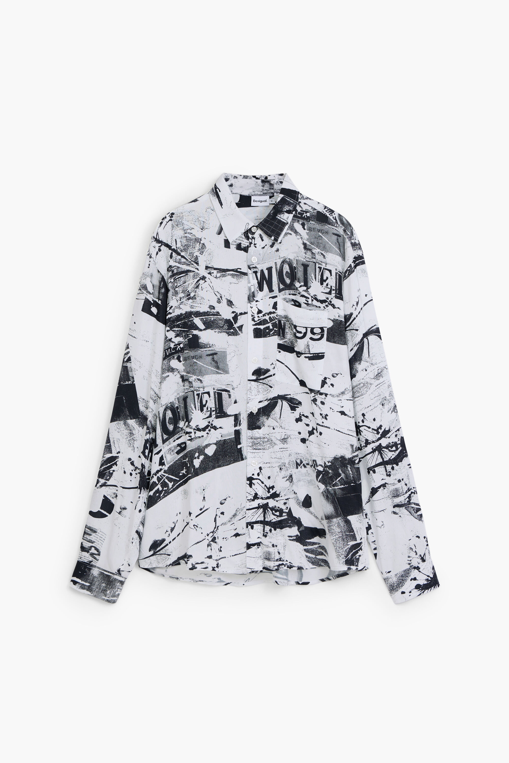 Collage print shirt - YELLOW - M - Image 2