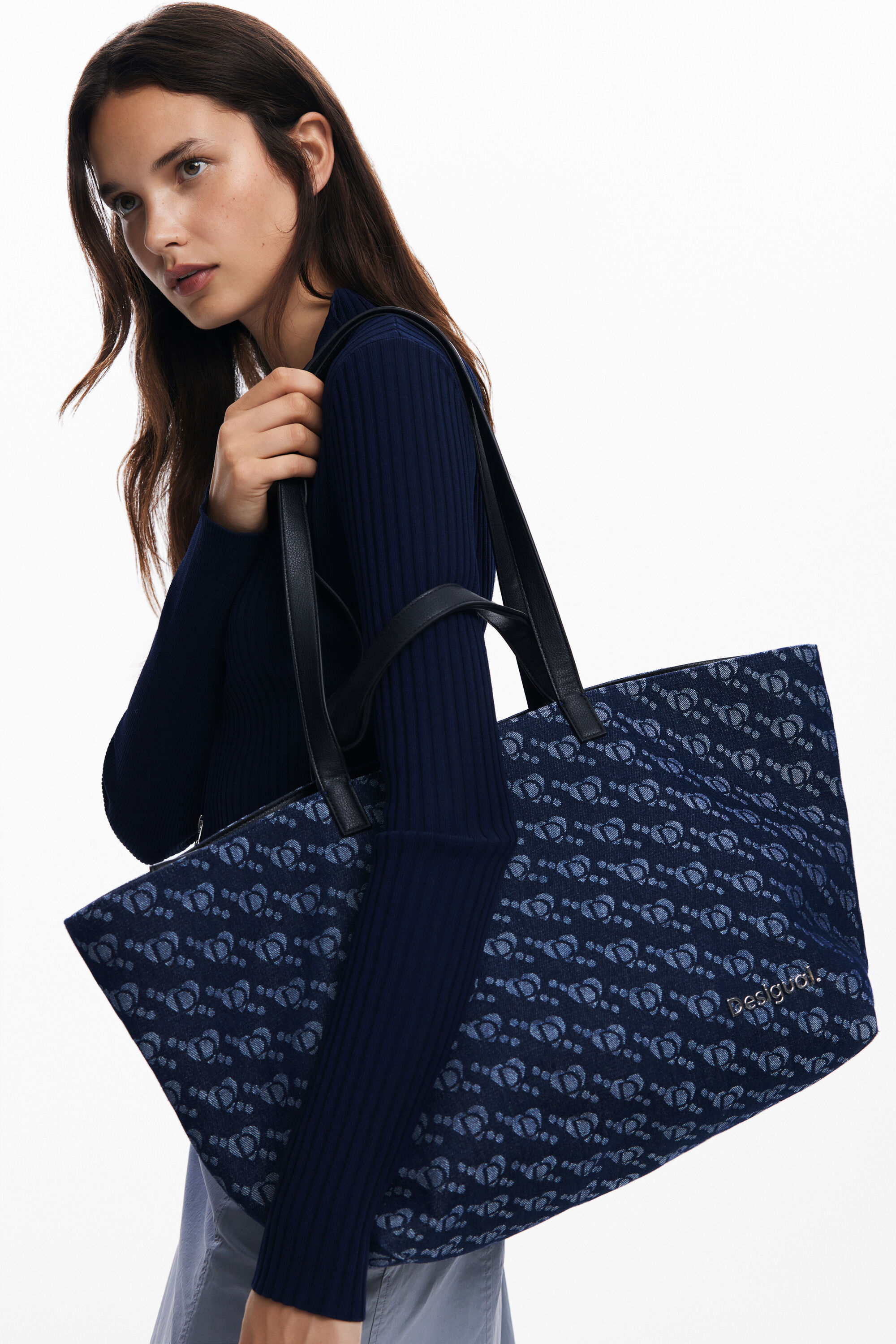 Desigual logo shopper bag women s I Desigual