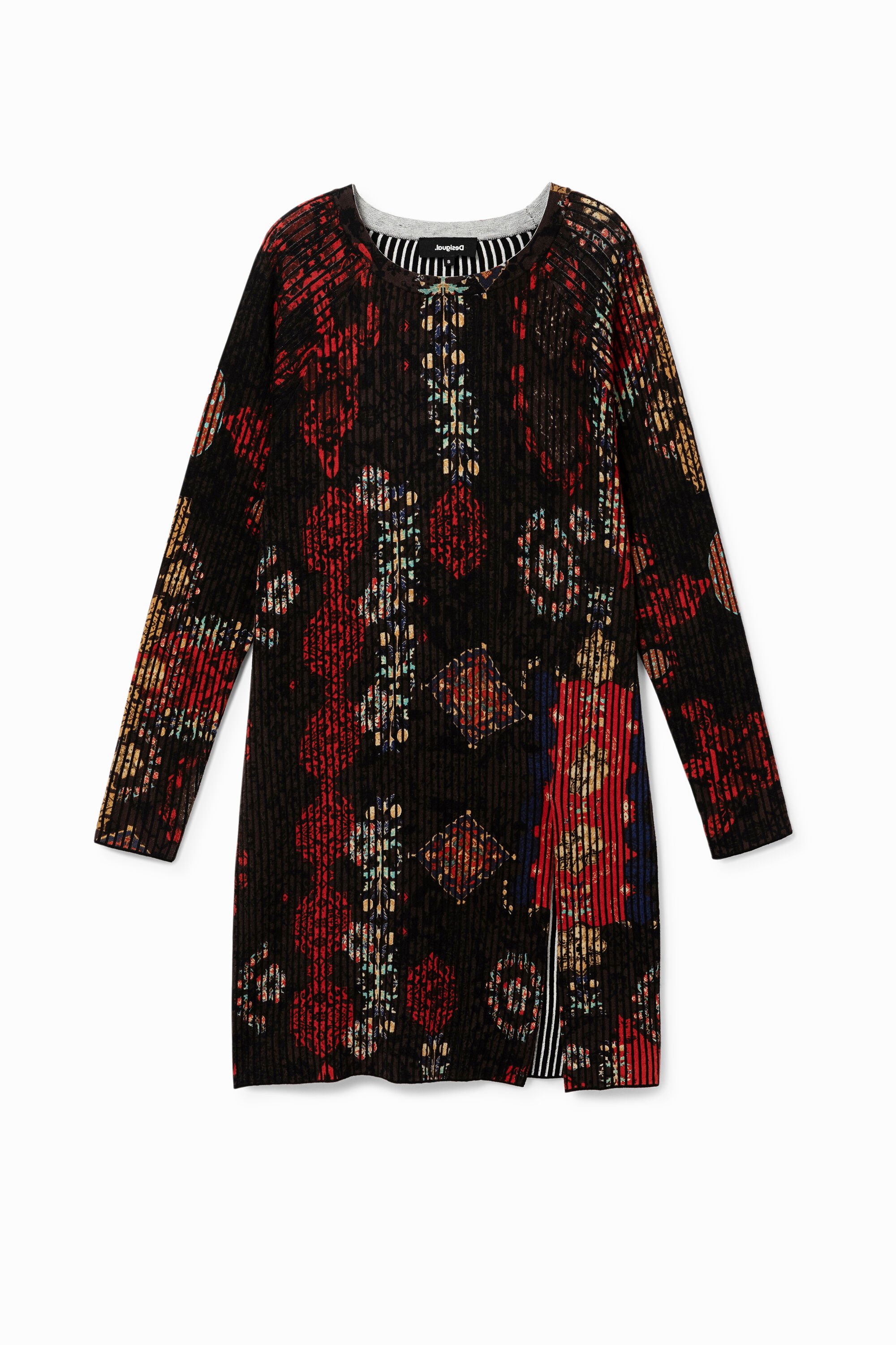 Langer Pullover aus 100% Baumwolle