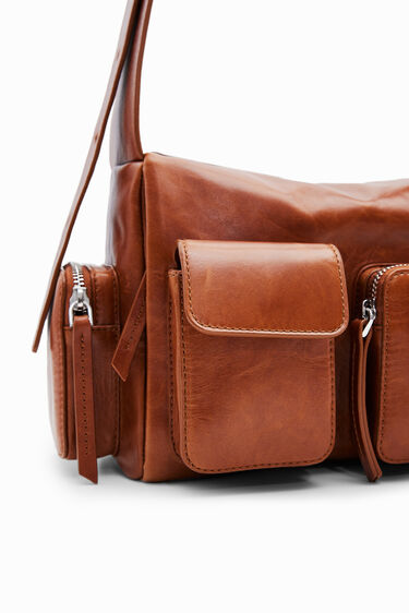 M leather pockets bag | Desigual