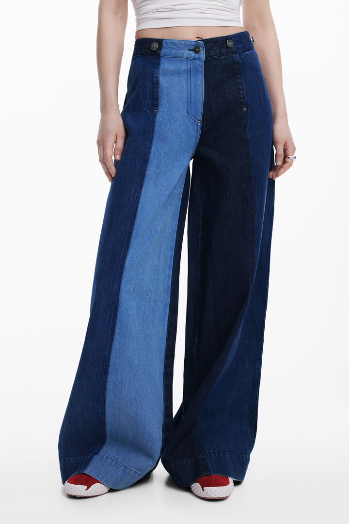 Jean Wide Leg à panneaux | Desigual