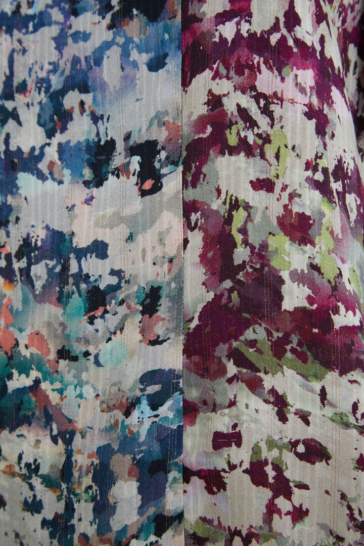 Camouflage blouse flounces | Desigual