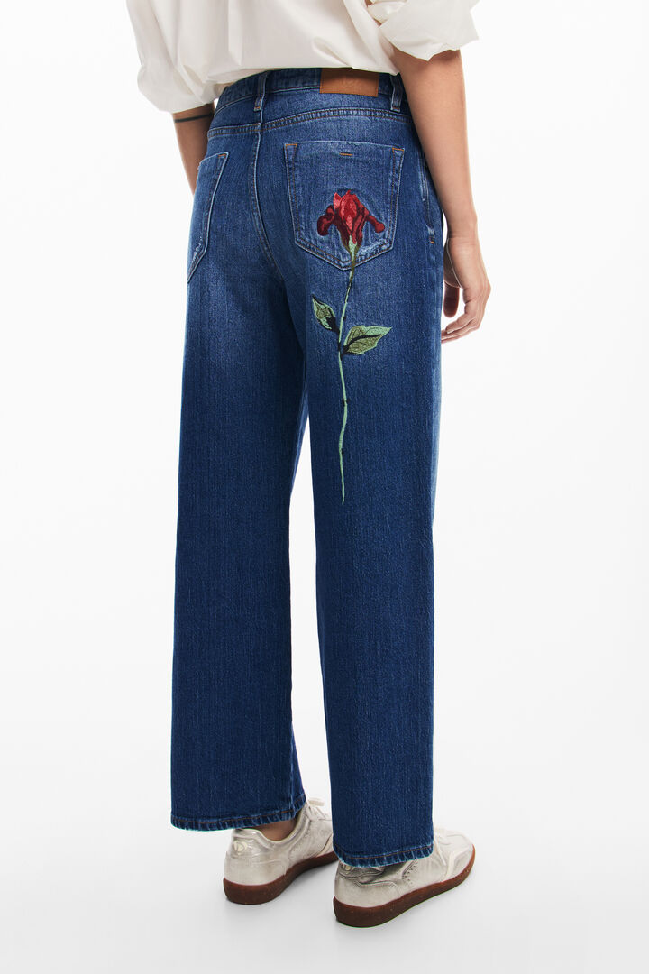 Pink culotte pants | Desigual