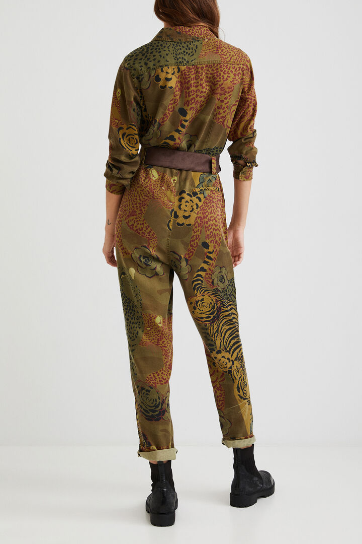 Long jumpsuit with belt | Desigual