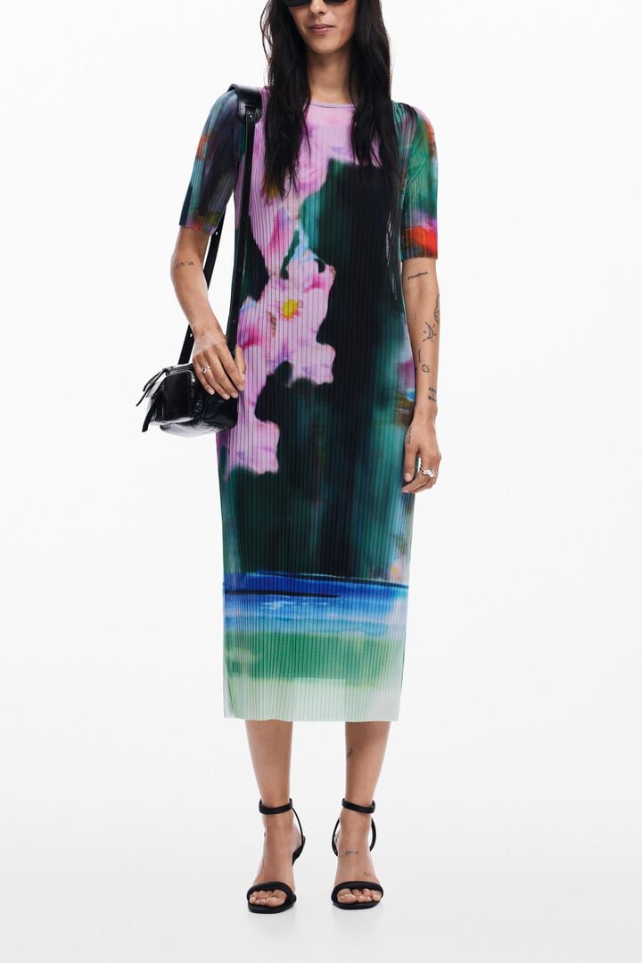 Vestido midi flores | Desigual