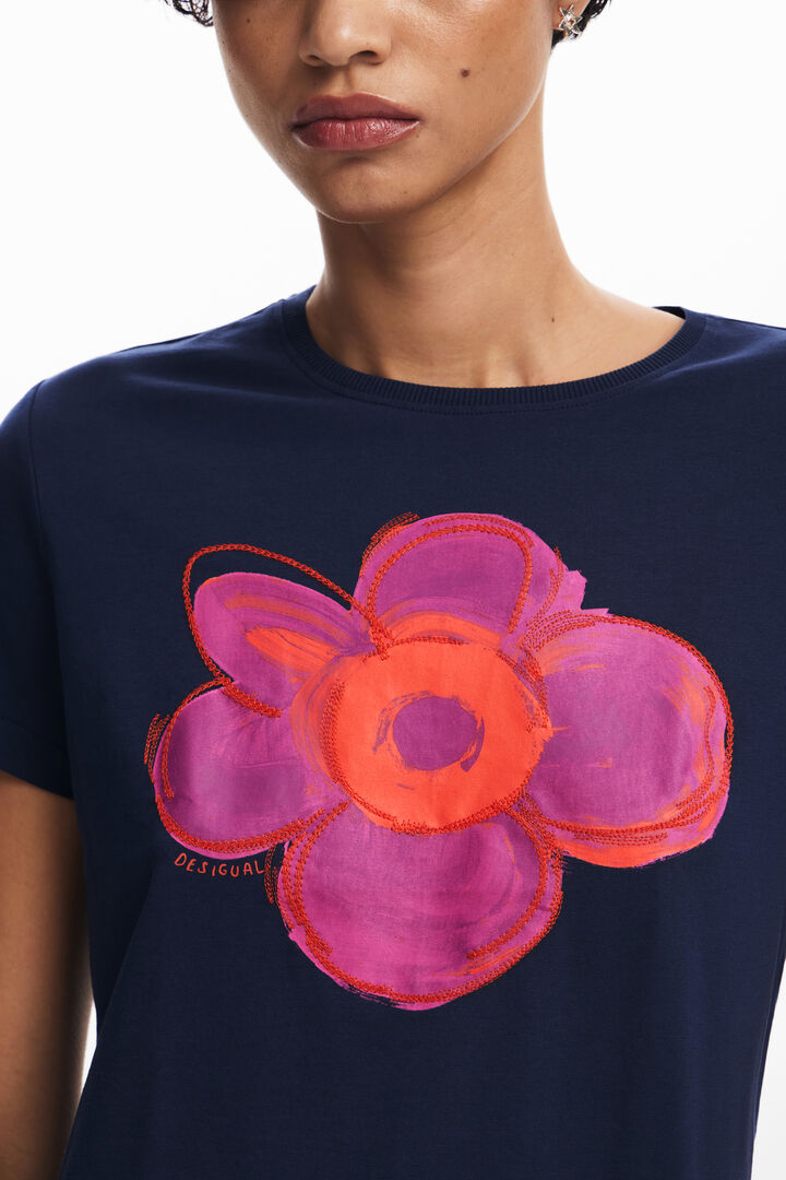 Camiseta estampado flor | Desigual