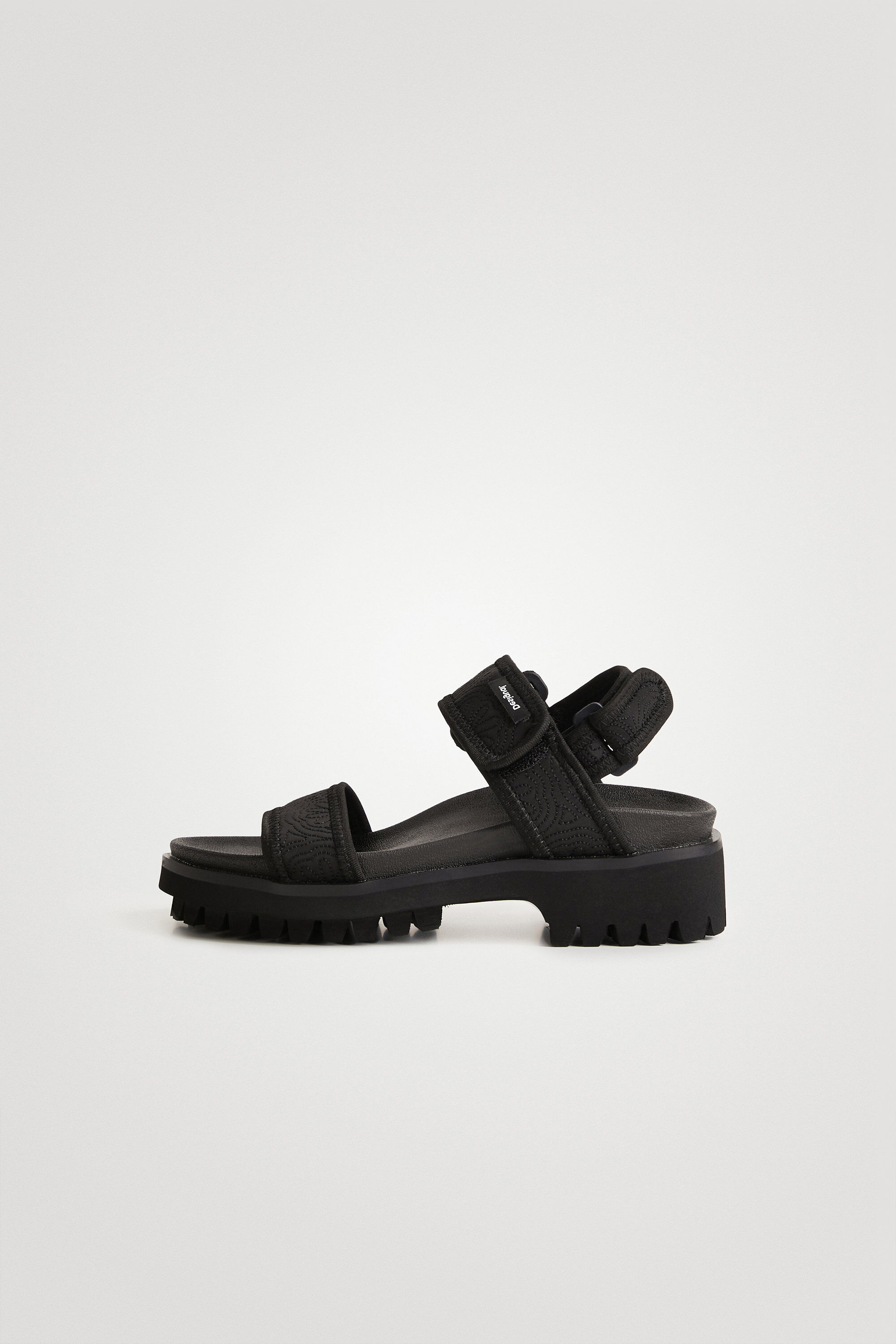 Desigual Black Neoprene Trekking Sandals