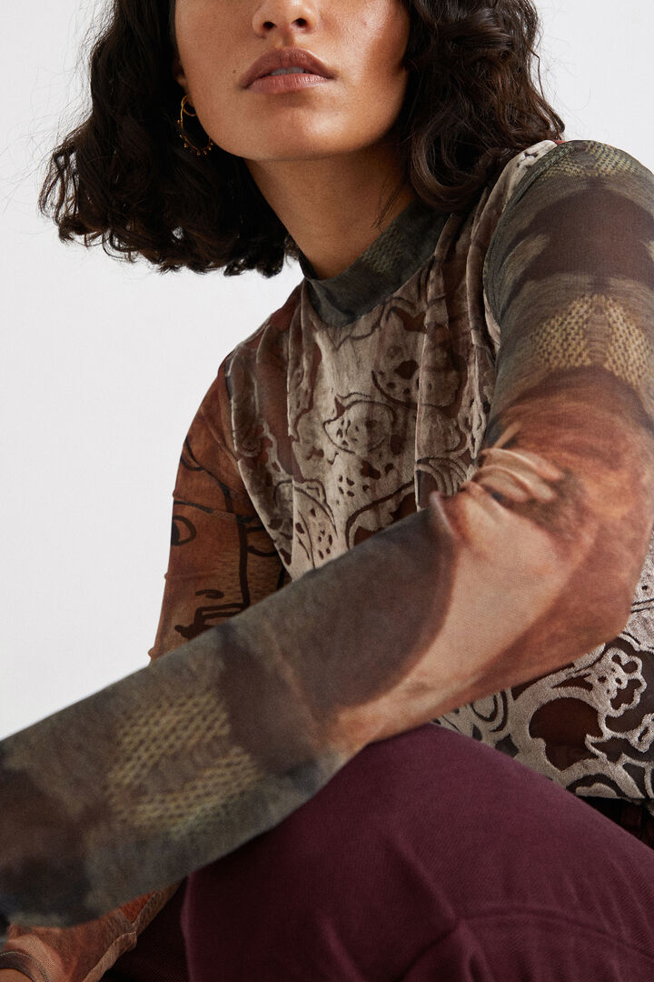 Arty slim T-shirt tulle | Desigual