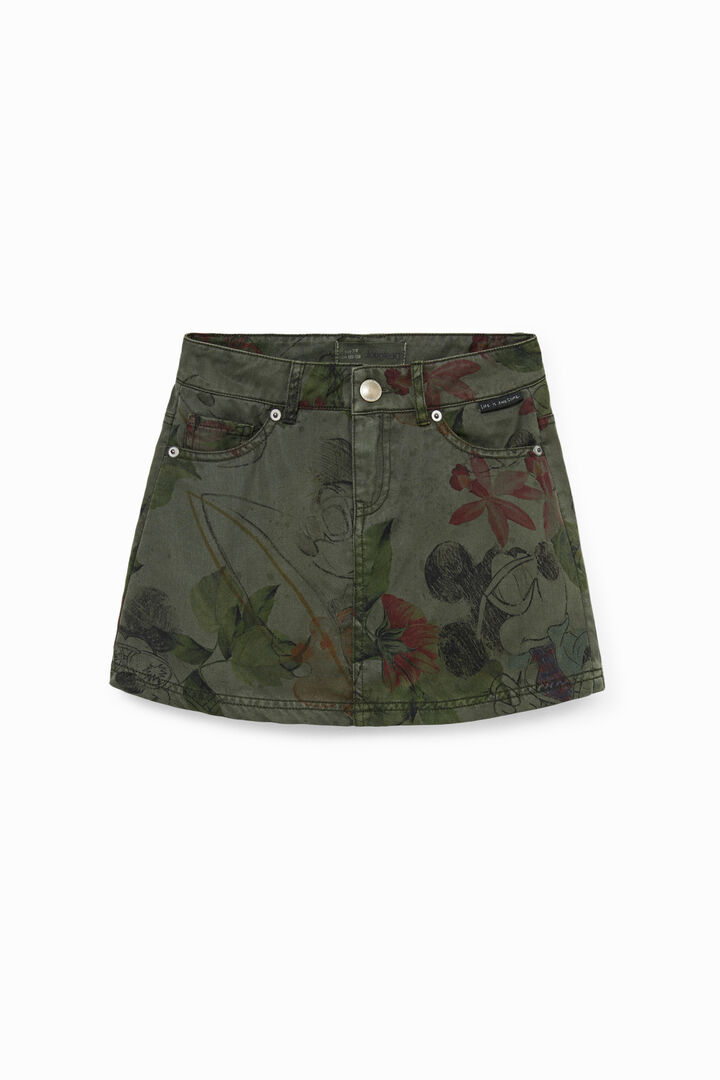 Falda camuflaje Mickey Mouse | Desigual