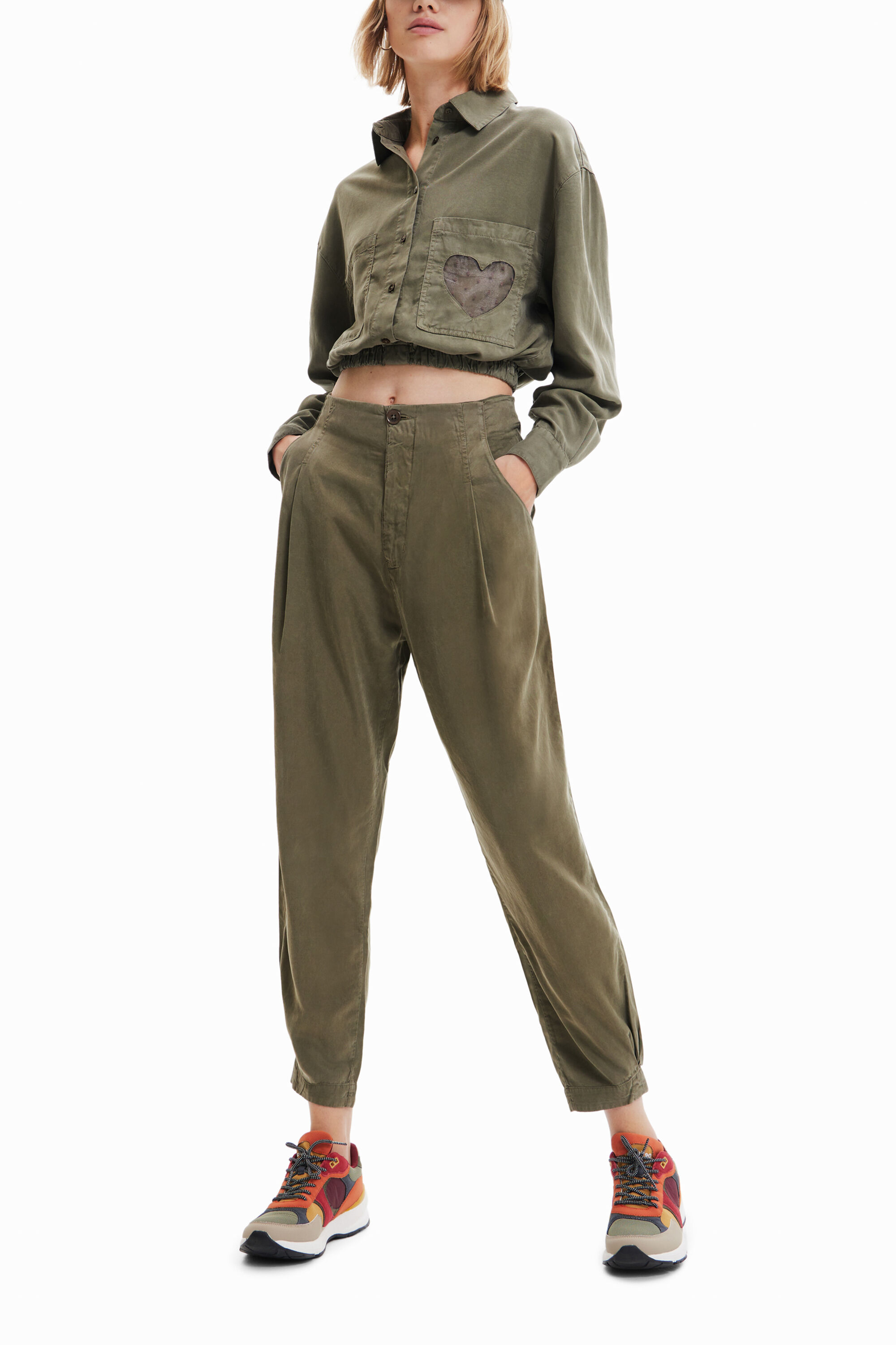 Desigual pantalon fluide store