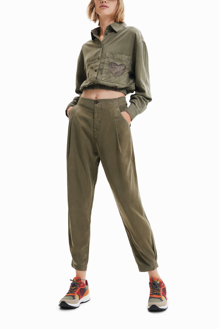 Pantalón slouchy pinzas | Desigual