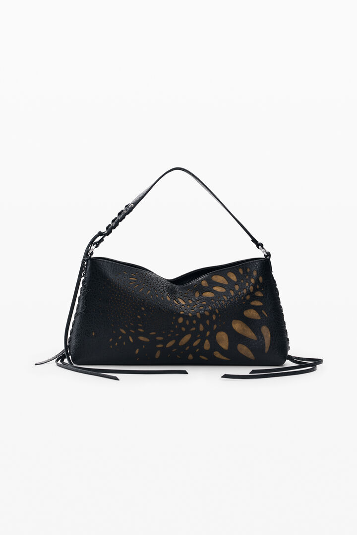 Medium Perforated Shoulder Bag