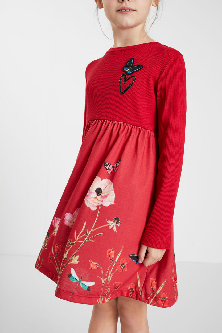 Vestido trapecio flores | Desigual