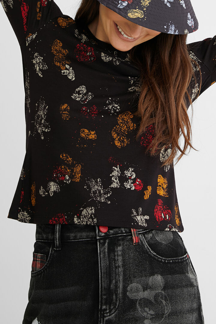 Camiseta slim viscosa estampada | Desigual