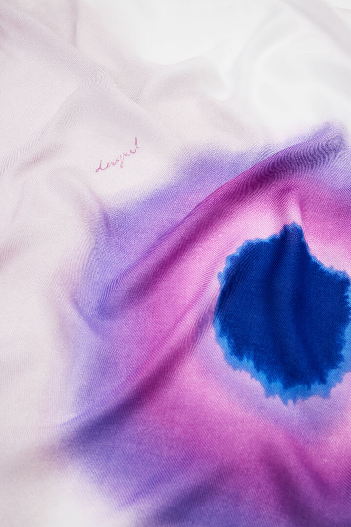 Watercolor rectangular scarf | Desigual