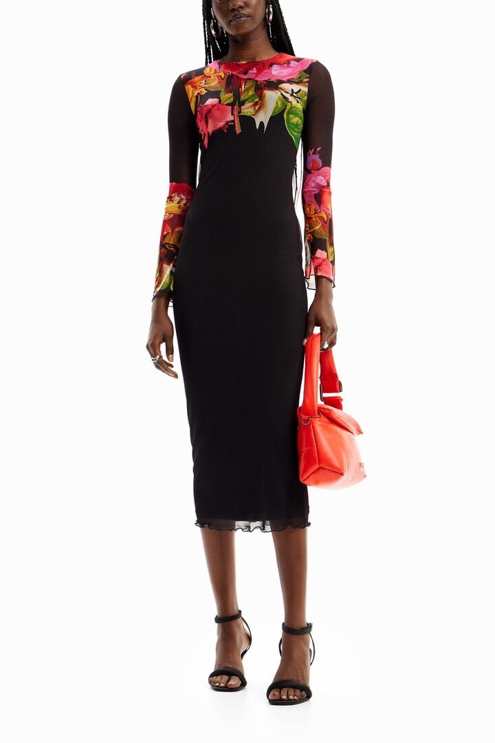 Vestido tul flores M. Christian Lacroix | Desigual