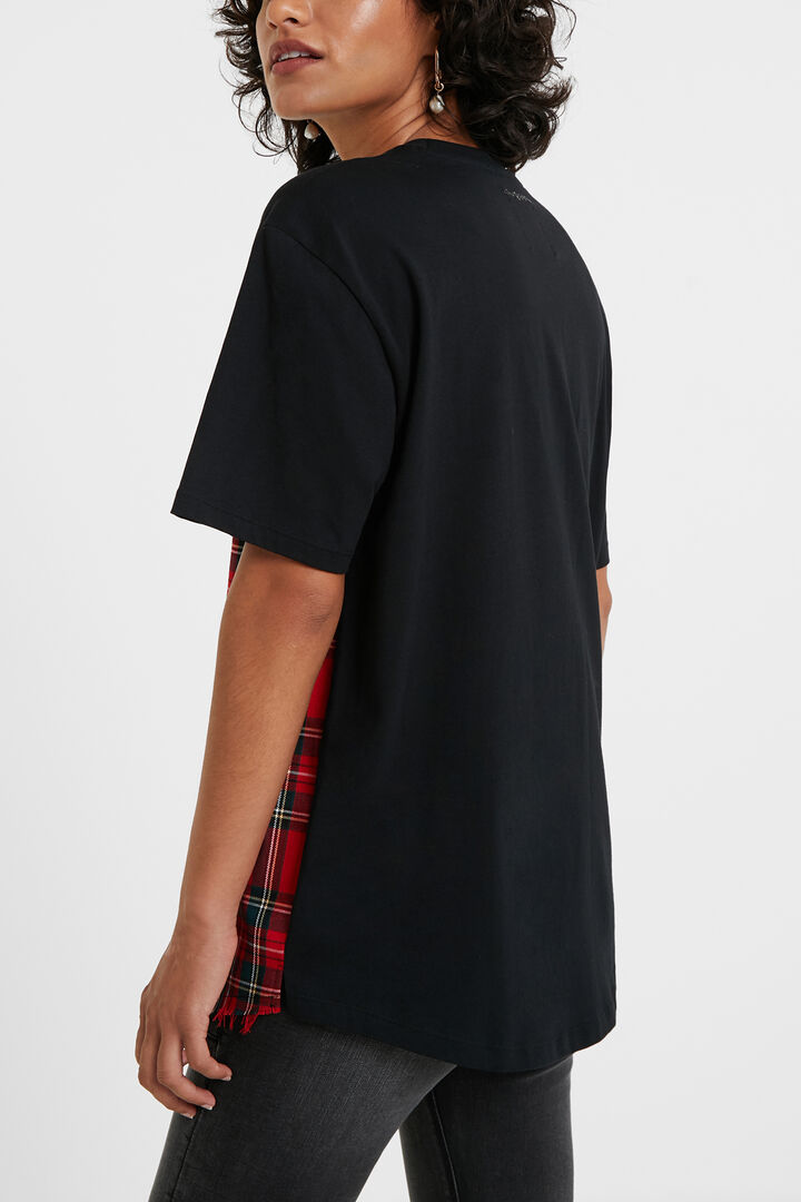 Oversize tartan T-shirt | Desigual