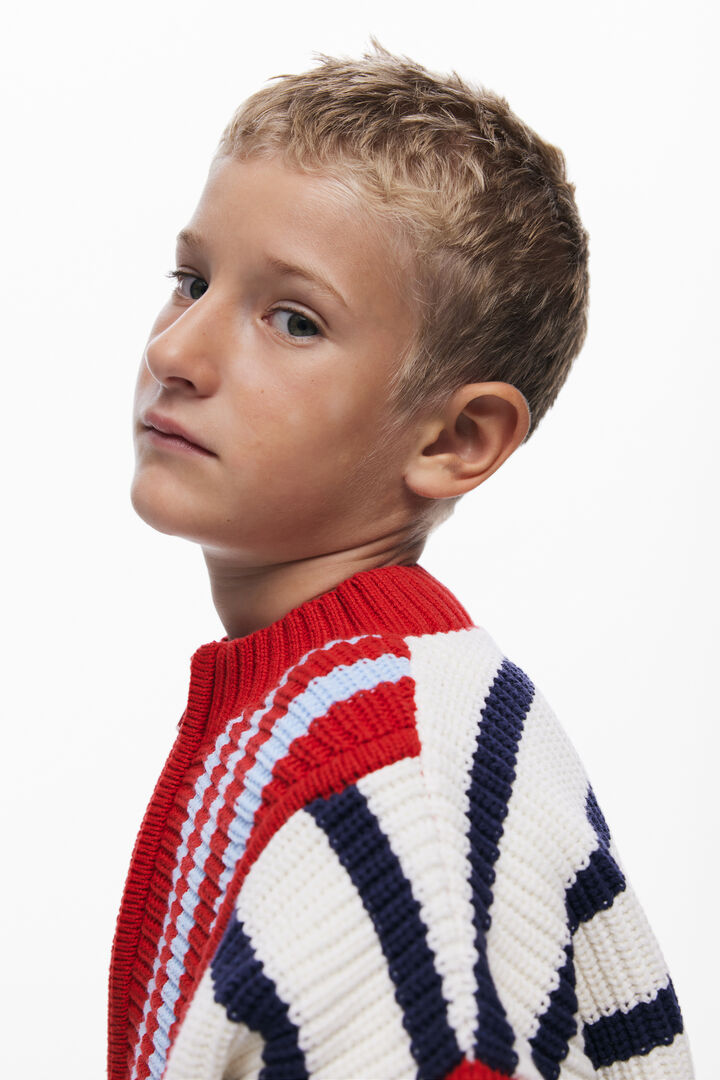 Pull à rayures avec fermeture éclair | Desigual