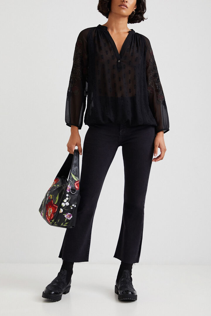 Blusa semitransparente loose | Desigual