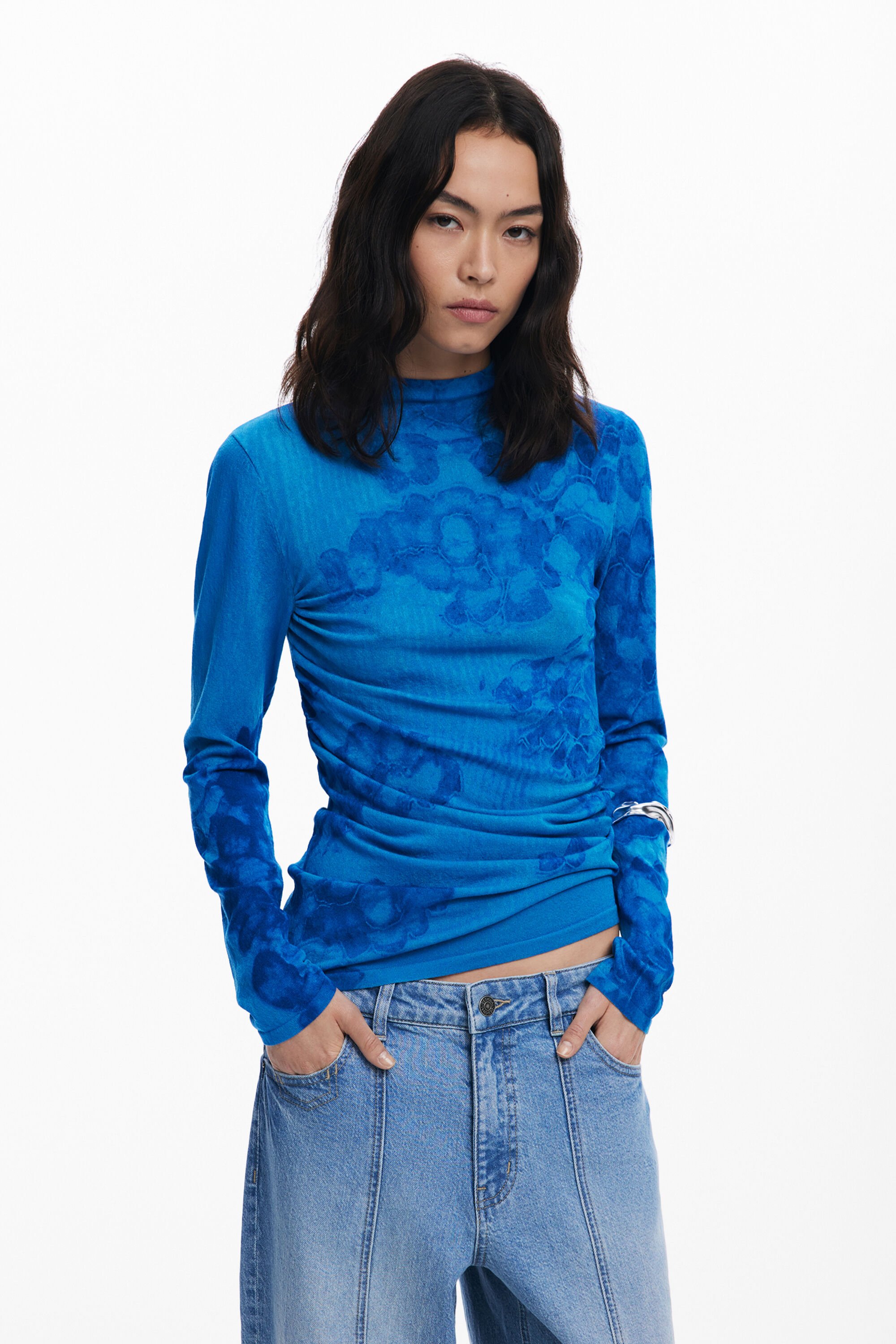 Long pull fin aquarelle - Desigual - Modalova