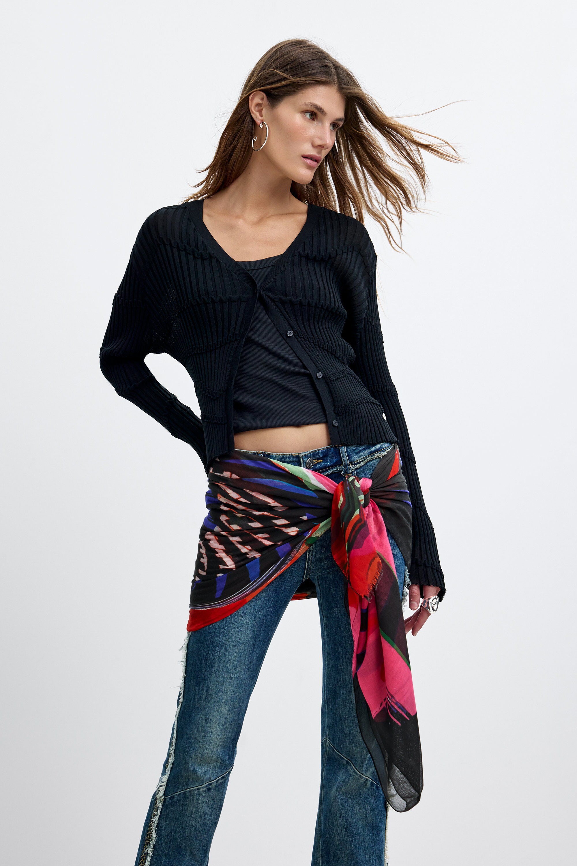 Desigual Donna Material Finishes Foulard Stampato Lacroix U