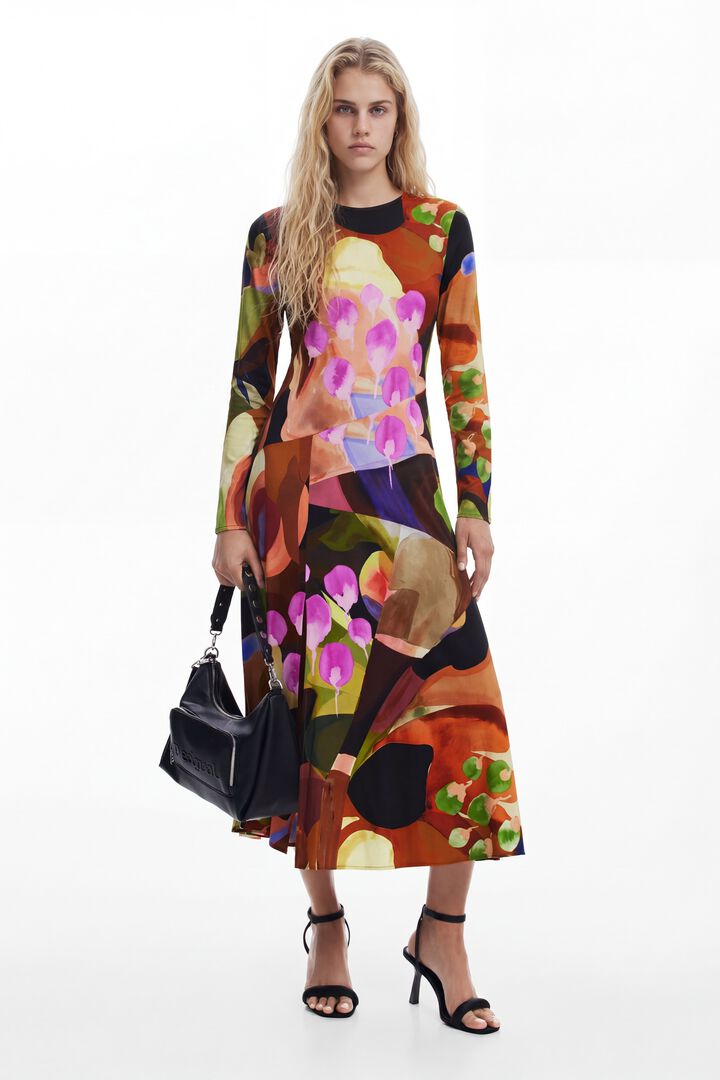 PRINTED MIDI DRESS M. CHRISTIAN LACROIX