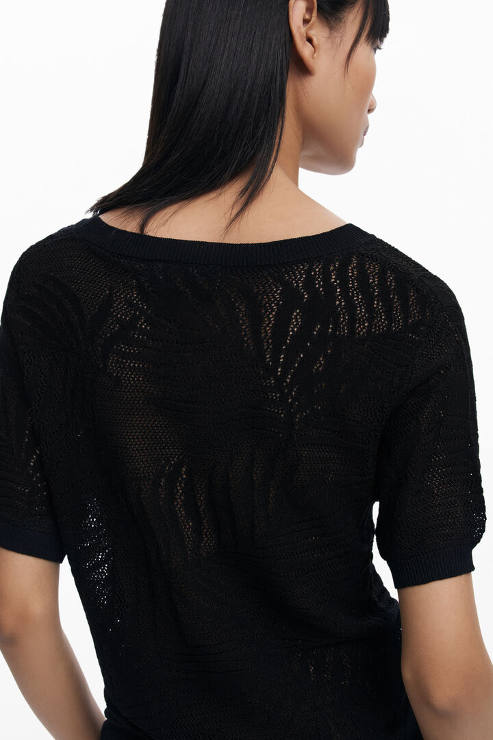Openwork knit T-shirt | Desigual