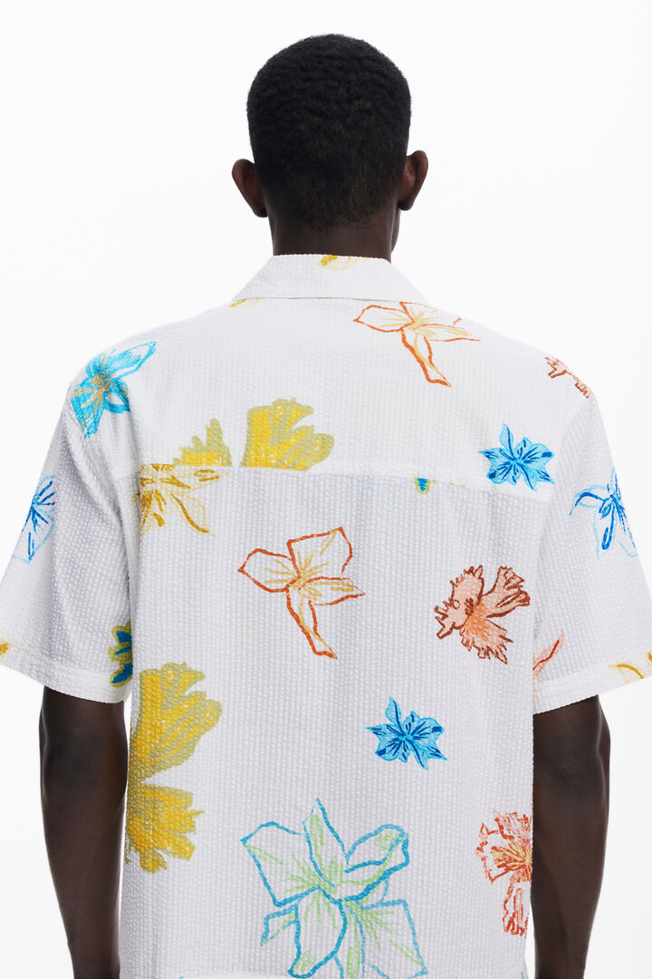 Camisa manga corta hojas | Desigual