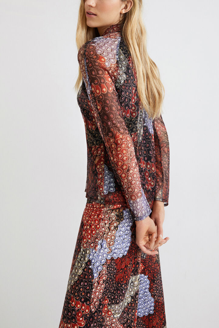 Elastyczna koszula w ornamentalne wzory | Desigual