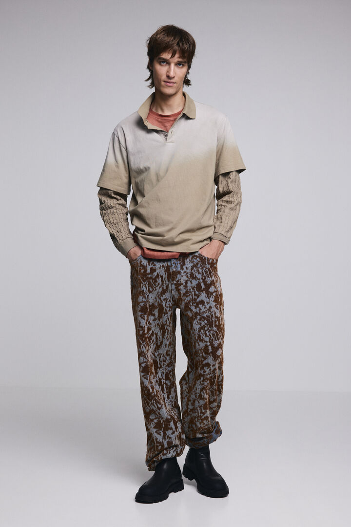 Poloshirt met dubbele lange mouwen | Desigual