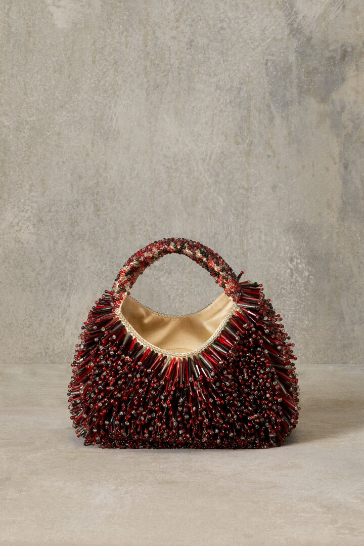 Medium studio beaded bag