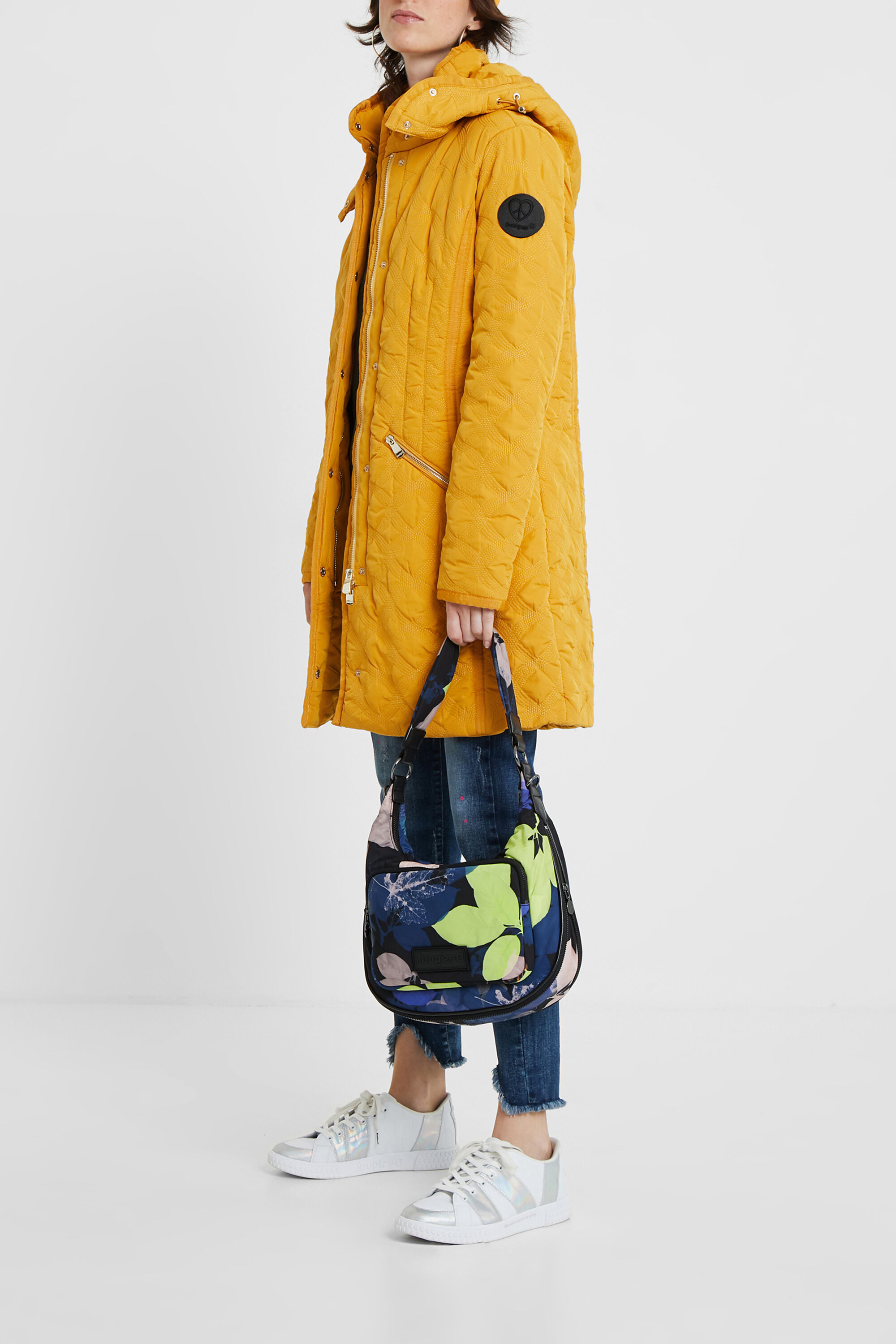 Manteau deals jaune desigual