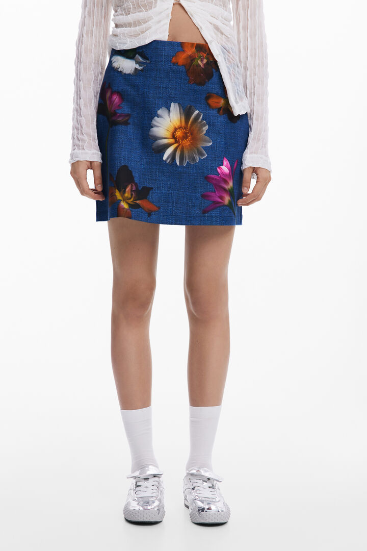 花柄タイトミニスカート | Desigual