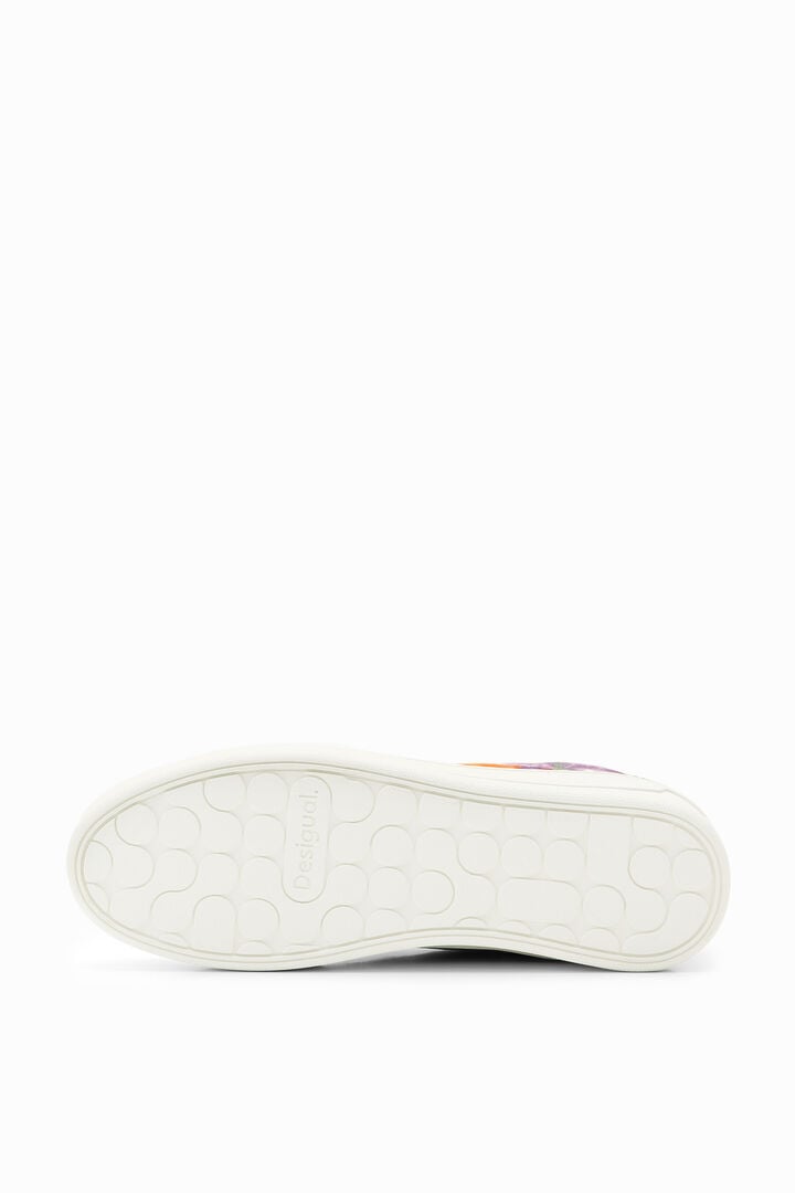 Watercolour patchwork platform sneakers | Desigual