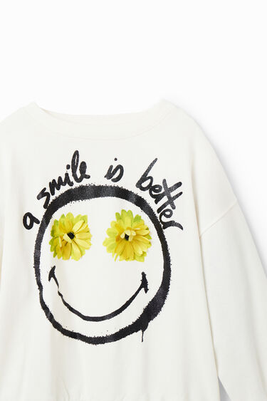 Sudadera Smiley® flores | Desigual