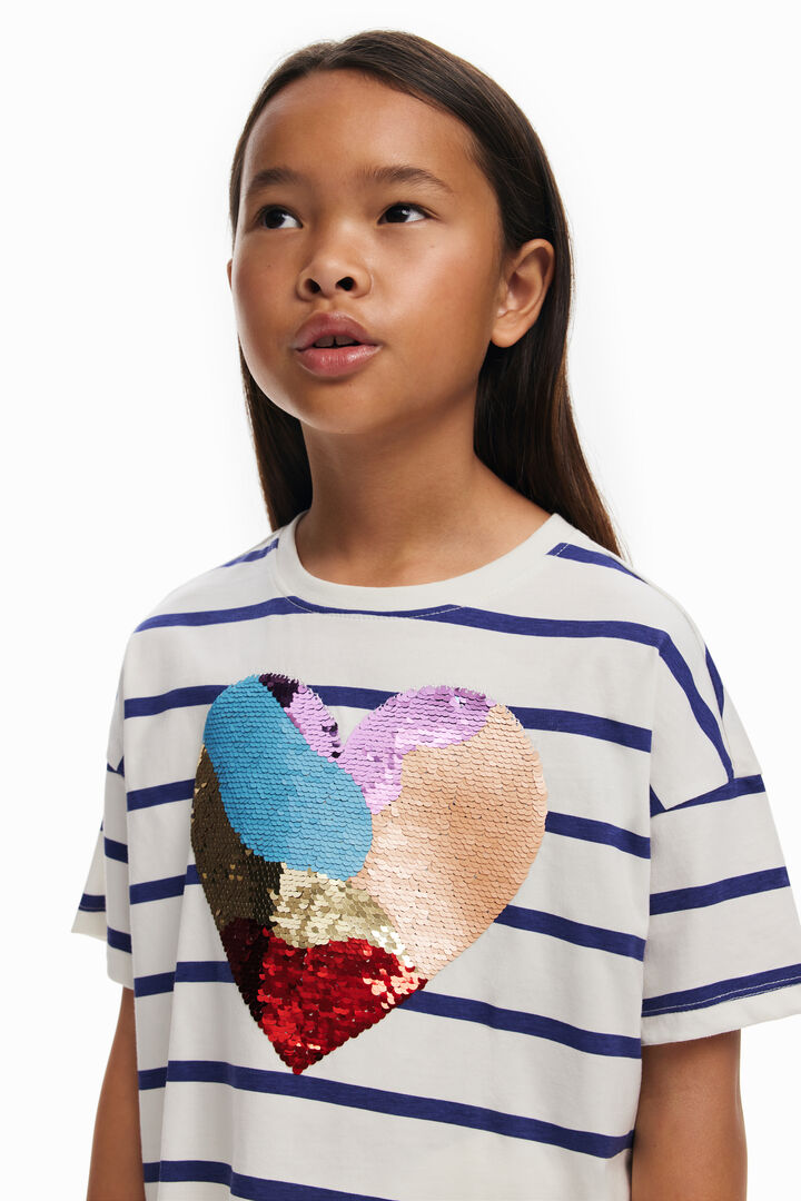 Heart stripe dress | Desigual