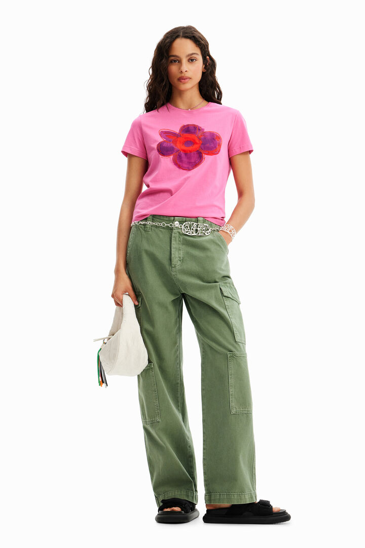 Camiseta ilustración flor | Desigual
