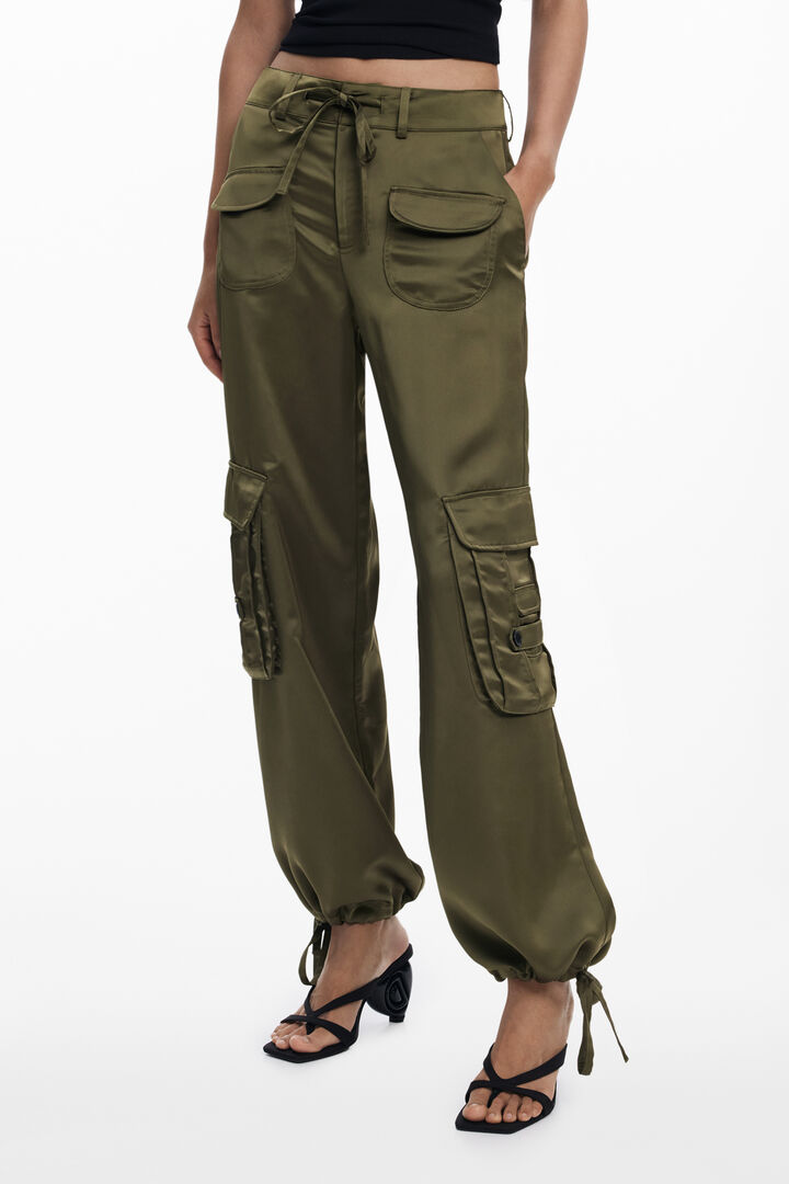 Satin cargo pants | Desigual